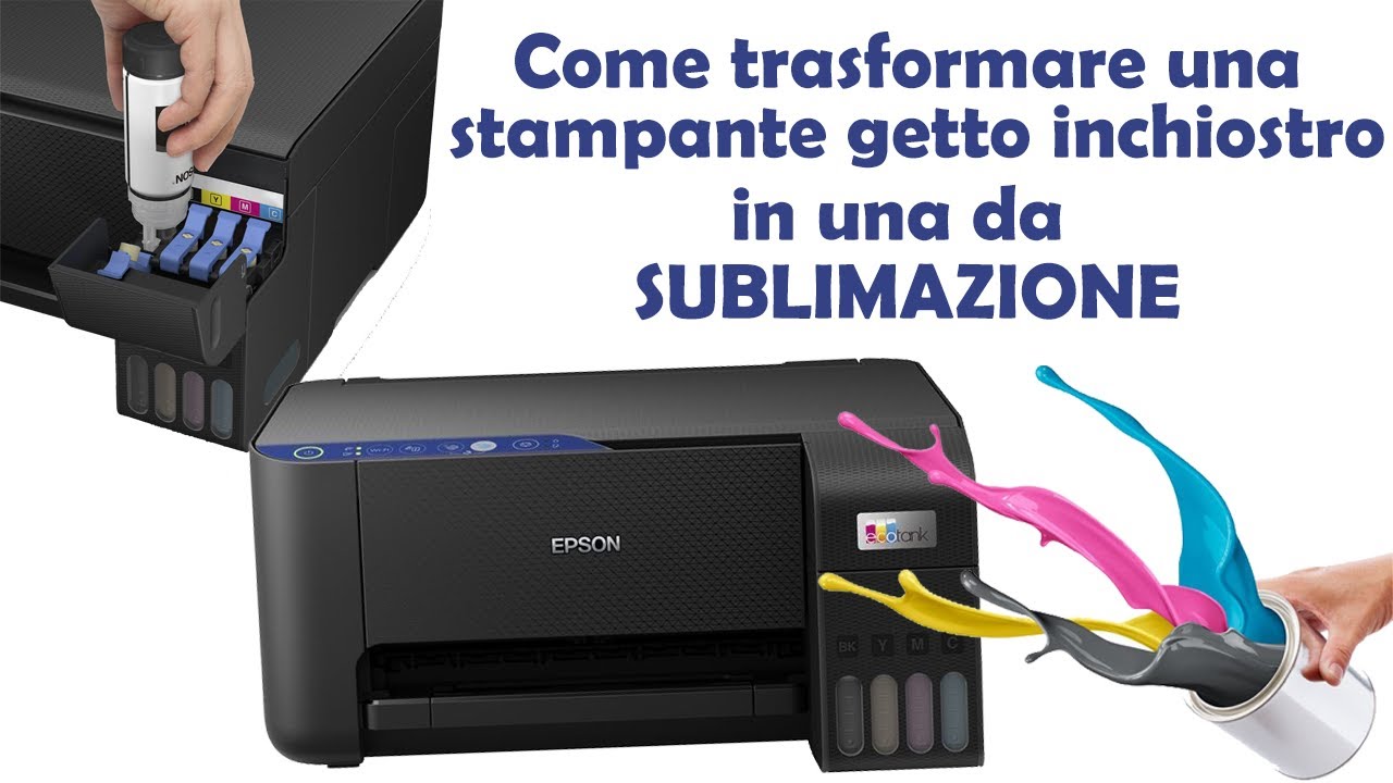 Trasformiamo una stampante Epson ecotanc ET-2811 in una stampante da SUBLIMAZIONE