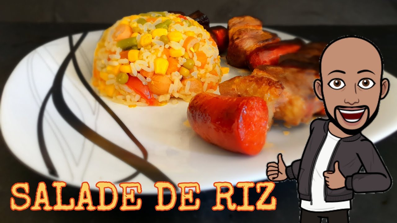 COMMENT FAIRE UNE SALADE DE RIZ FA&Ccedil;ON ANTILLAISE clip R.Kurtys (recette Prez K facile)