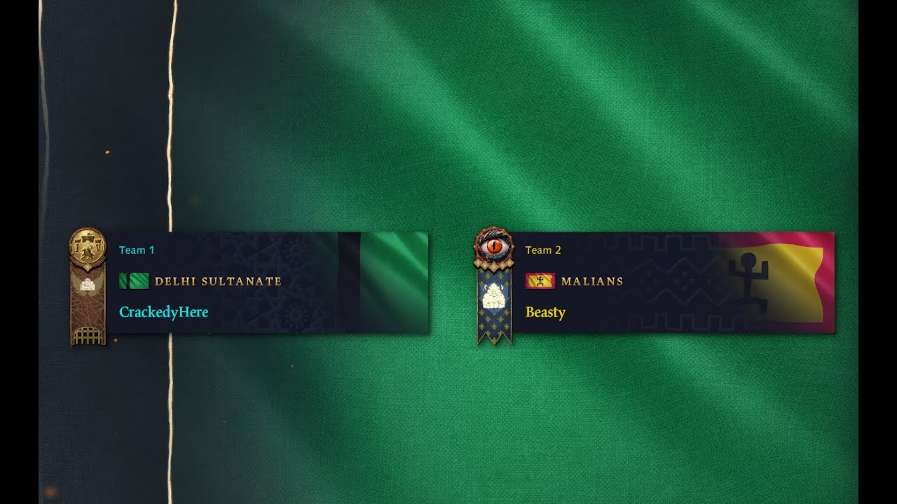 (AoE4 Delhi Sultanate vs Malians)  CrackedyHere vs Beasty
