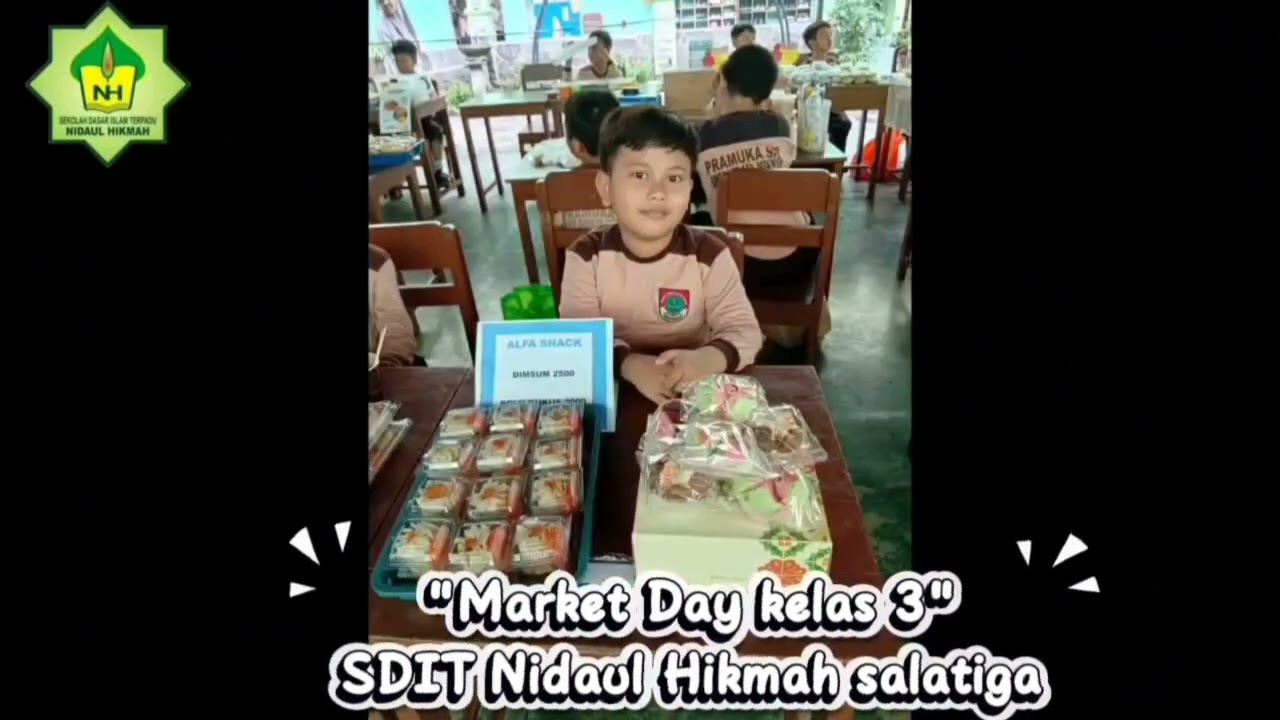 Belajar wirausaha bersama Market day SDIT NIdaul Hikmah