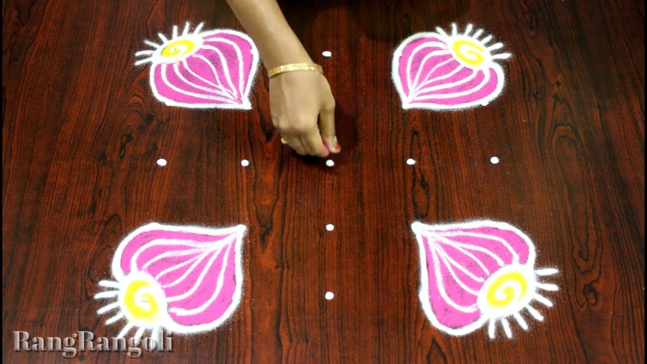 New Daily Kolams | Onion and Tomato Rangoli Designs with 5*5 dots | Creative Muggulu | RangRangoli
