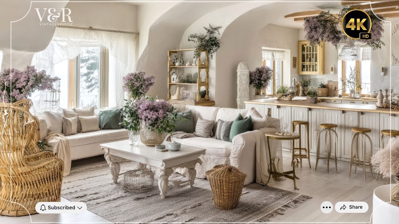 2025 Home Trends: Shabby Chic Cottagecore Style with Luxury Decor and Dreamy Color Palettes