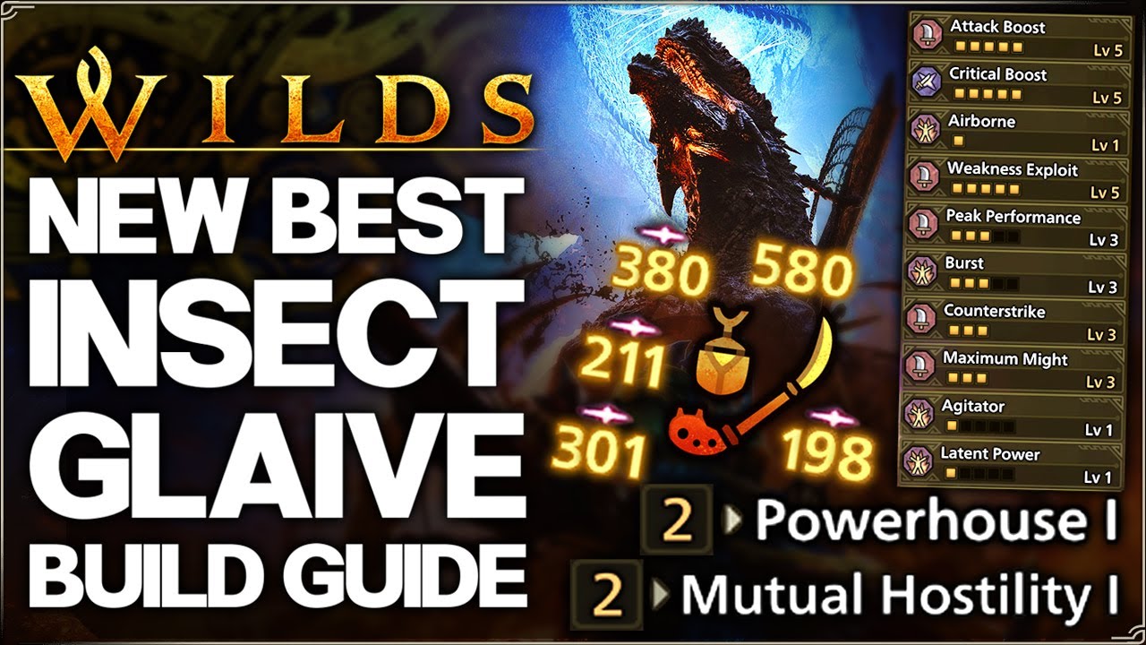 Monster Hunter Wilds - New Best OP Insect Glaive Build - Highest Damage - Title Update 4 Set Guide!