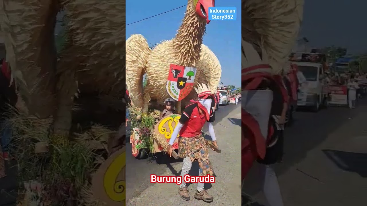 Burung Garuda Keren #ogohogoh #karnaval #garuda #unik #kreativ #lokal #merdeka #pawai
