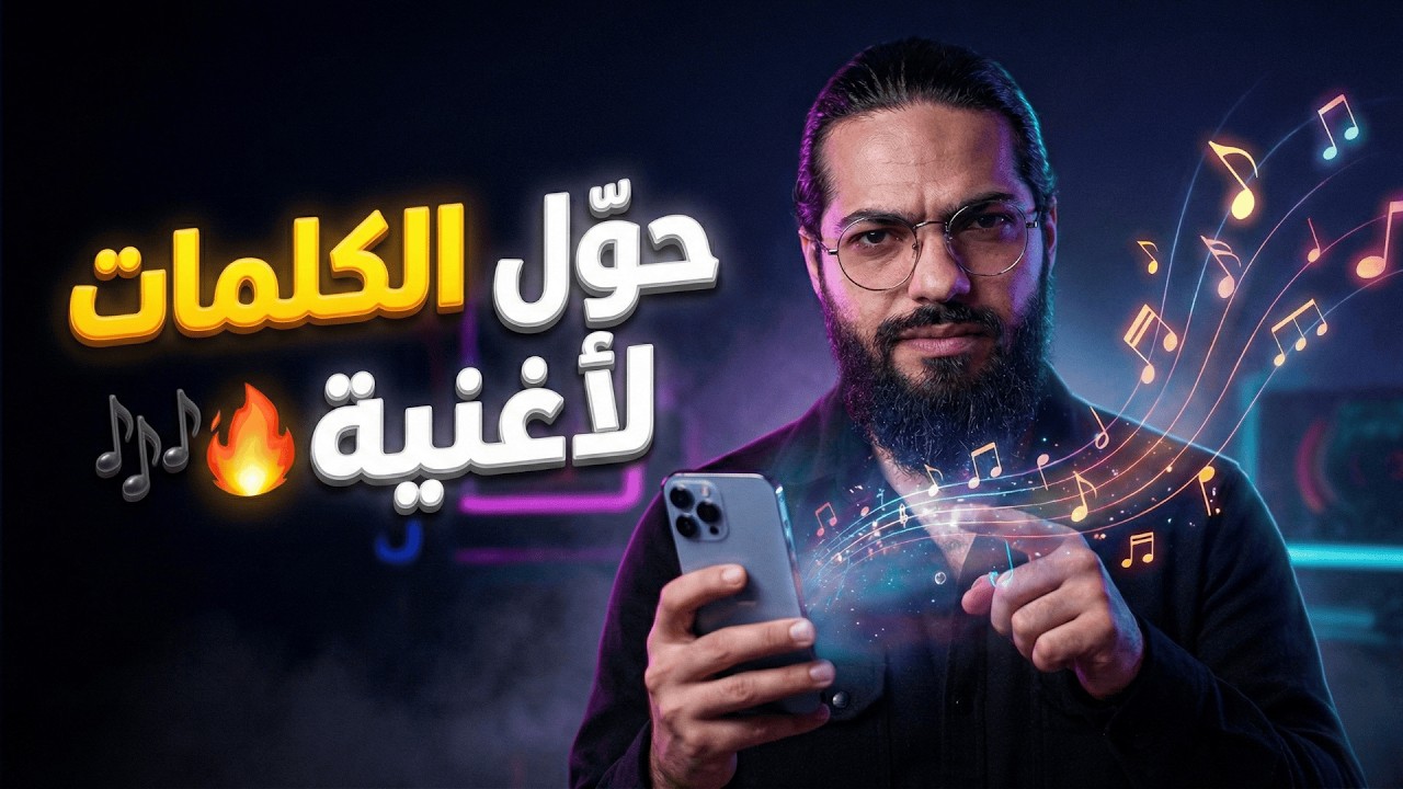 تطبيق يصنع أغنية من الكلمات ✨🎵