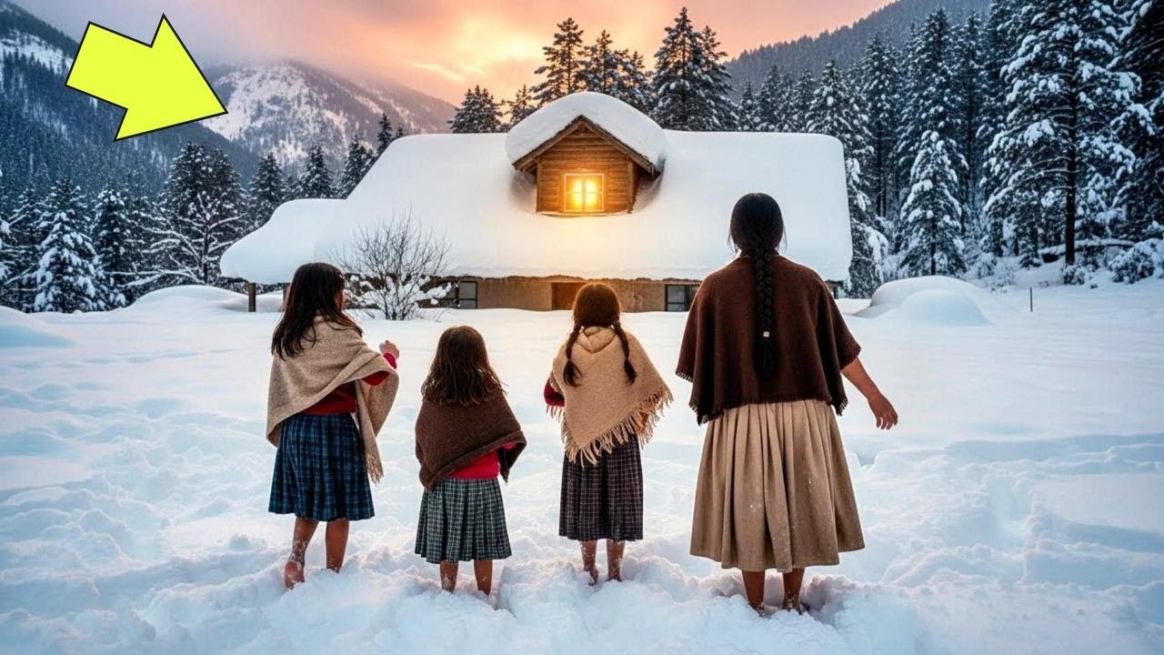 Niñas huérfanas hallaron refugio bajo una casa enterrada en nieve — al mirar, lloraron…