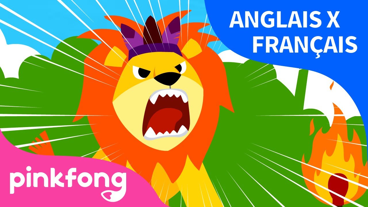 Le Lion en Anglais et en Français | Pinkfong, Bébé Requin! Chansons pour Enfants
