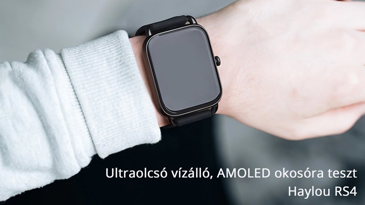 Ultraolcsó vízálló, AMOLED okosóra teszt: Haylou RS4