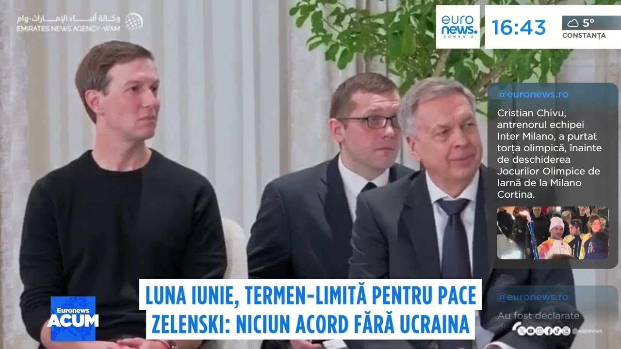 Luna iunie, termen limită pentru pace. Zelenski: Niciun acord fără Ucraina
