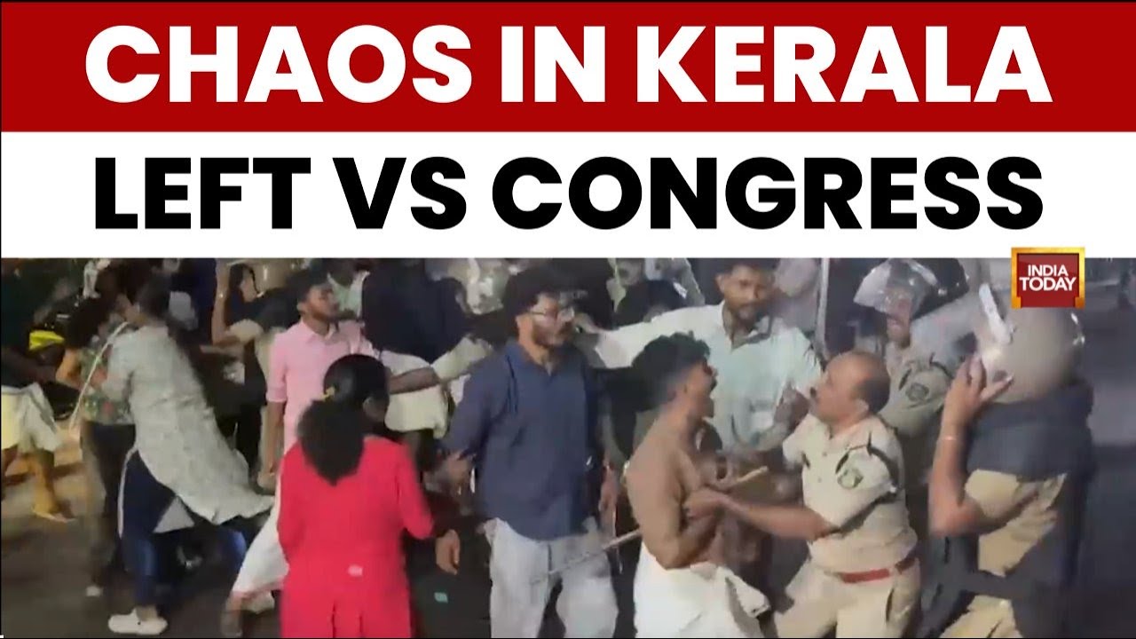 Kerala Sees CPM-Congress Clashes After Alleged Attack on Health Minister Veena George | India Today