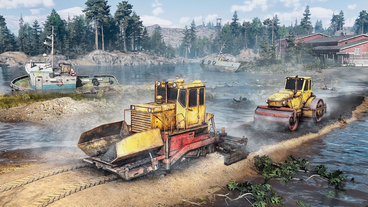 RoadCraft. Мы едем едем едем укладывать асфальт.