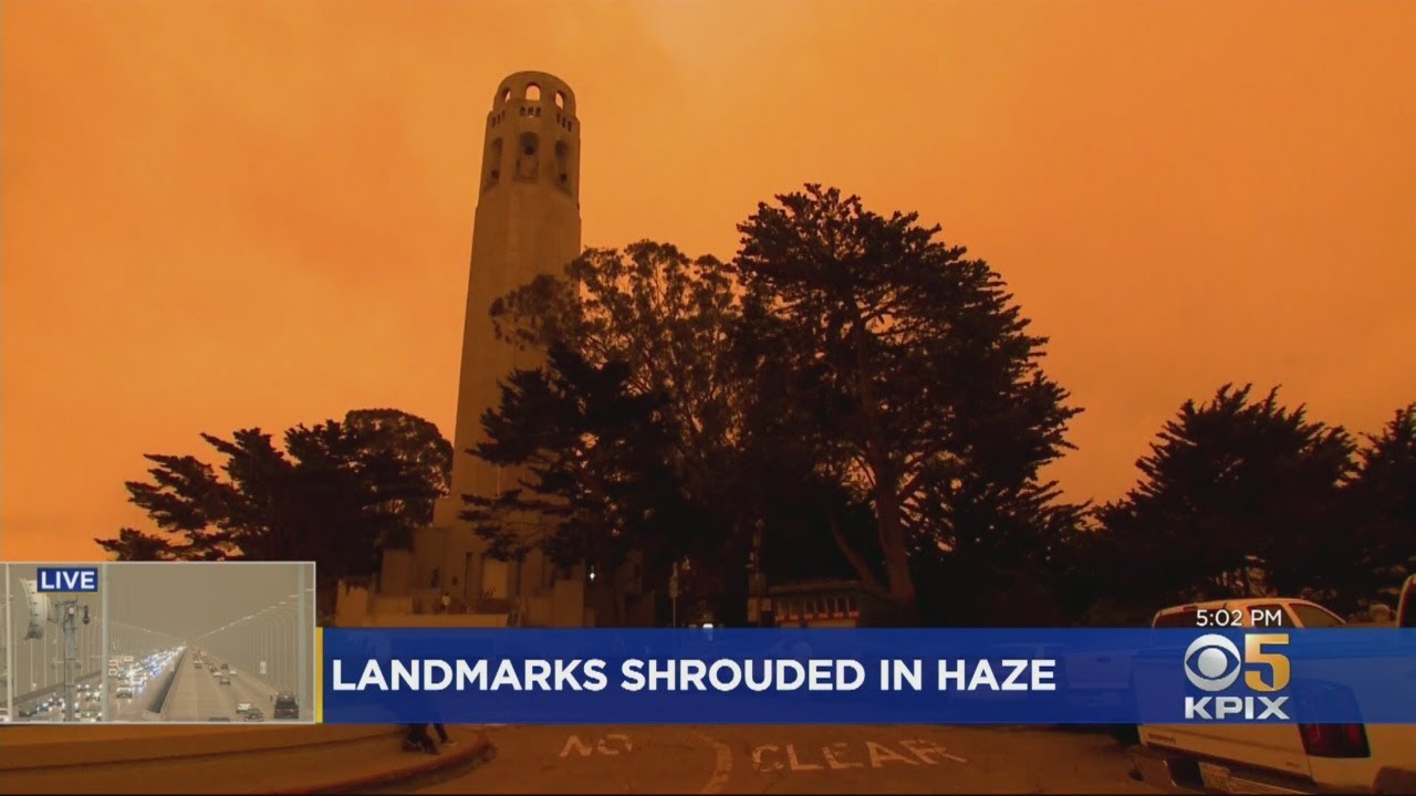 Heavy Smoke From Northern Fires Turns Bay Area Sky Into All-Day Twilight