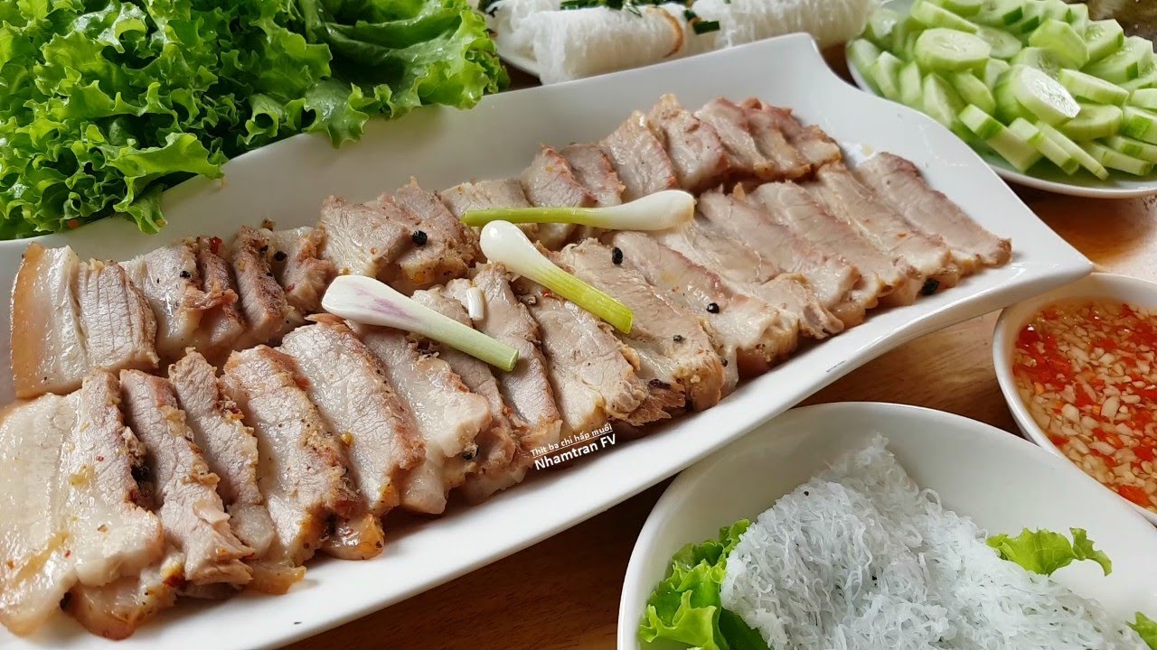 Cách làm THỊT BA CHỈ HẤP MUỐI mềm thơm ngọt từ thịt ngon hơn cách luộc truyền thống |Nhamtran FV