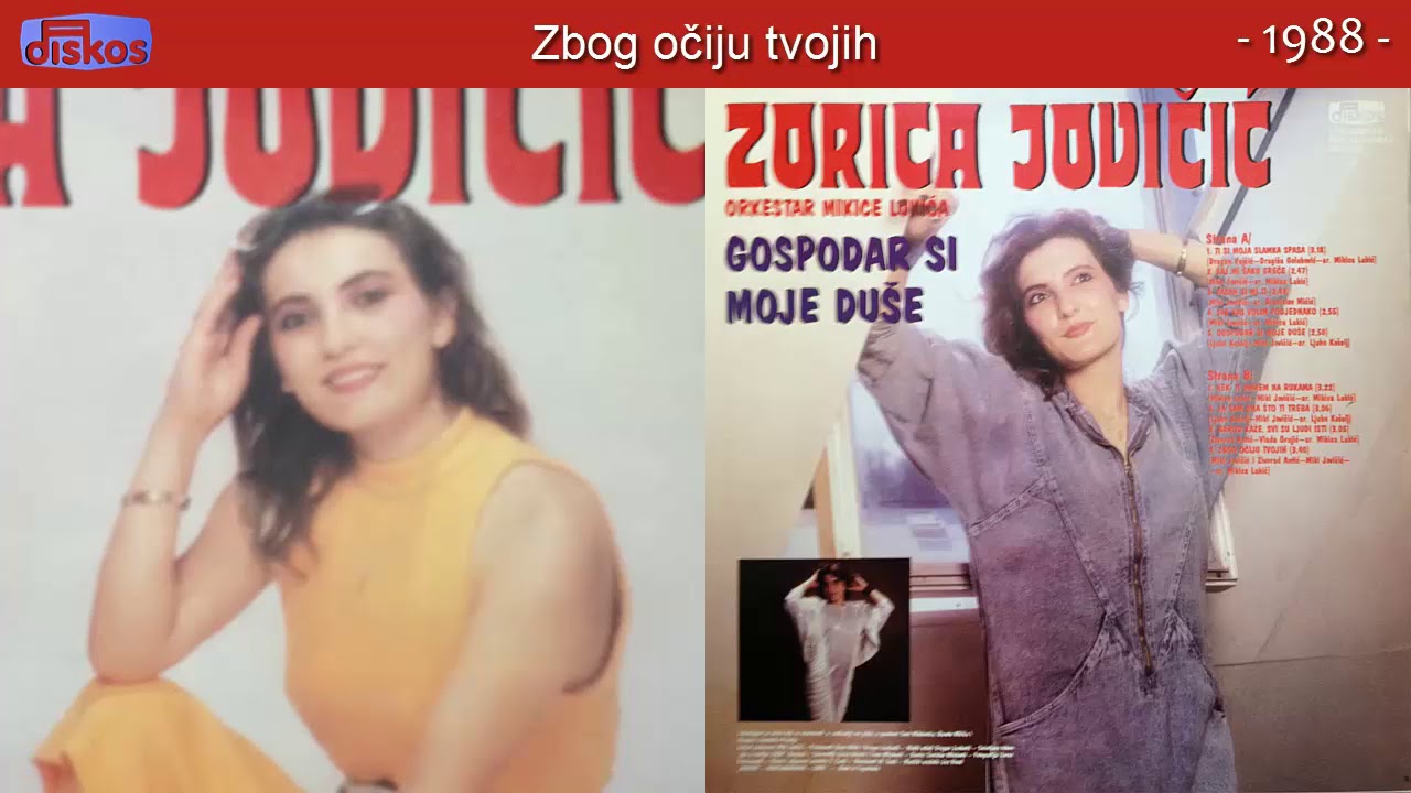 Zorica Jovicic - Zbog ociju tvojih - (Audio 1988)