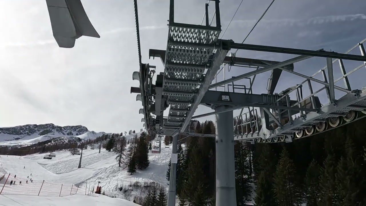 Skiing in Malbun, Liechtenstein.
