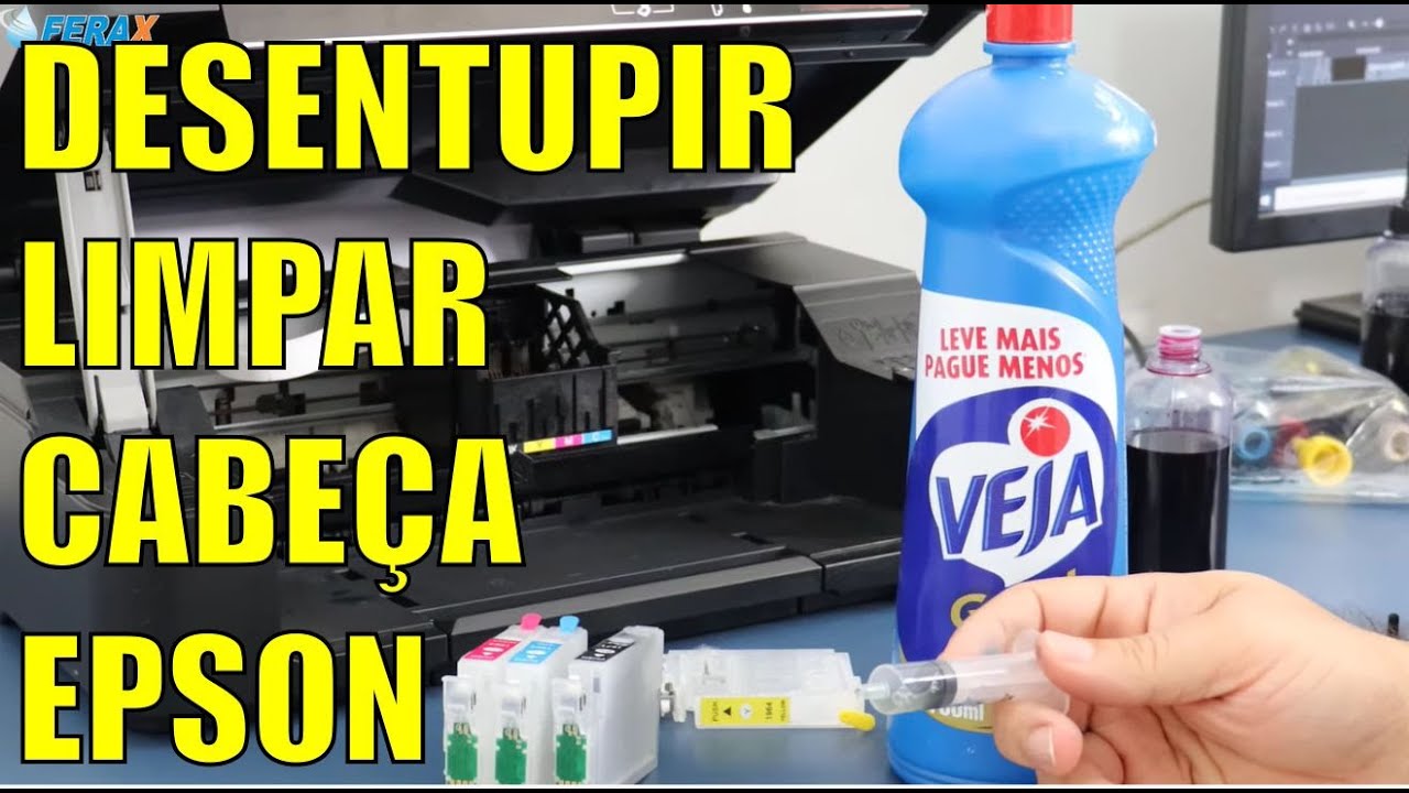 Como fazer a limpeza do cabeçote de impressão da impressora epson xp241 xp214 4150 4160 e similares
