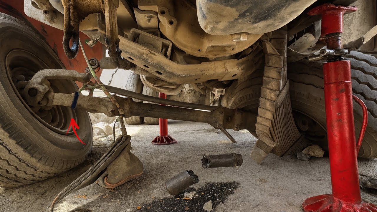 Massive Truck Front Axle Failure | Incredible Roadside Repair.