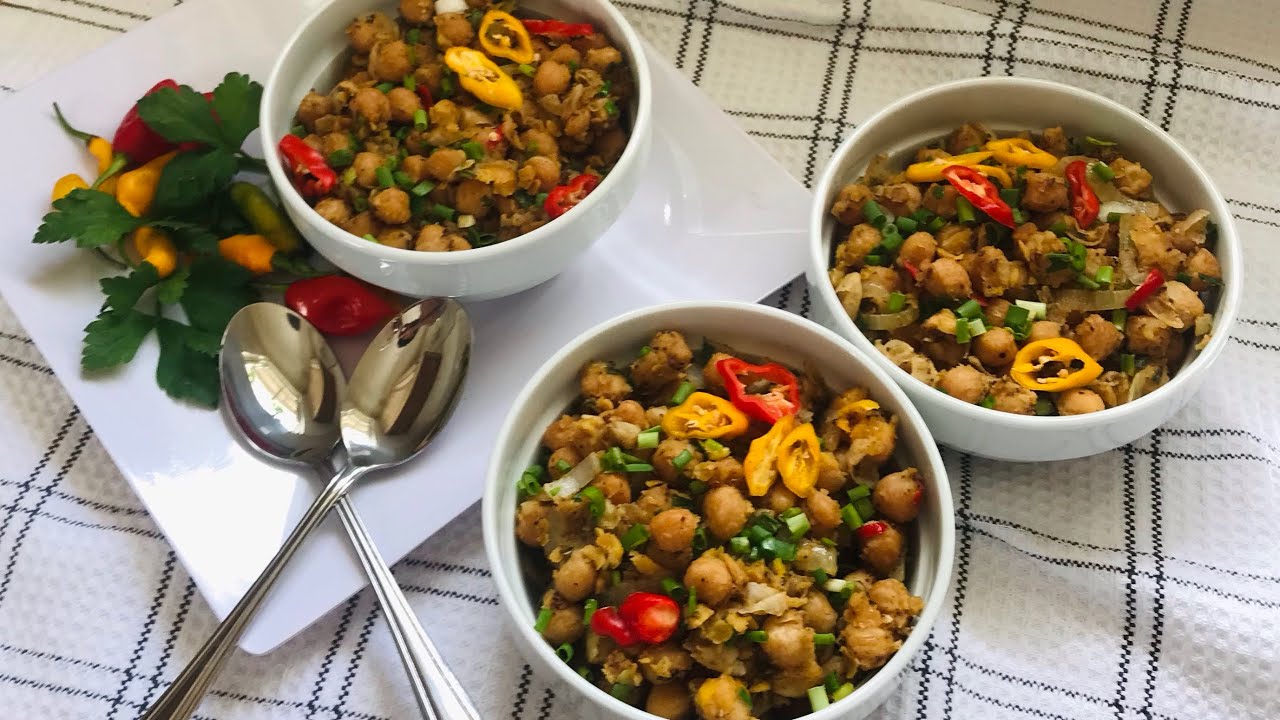 HOW TO MAKE BOIL AND FRY CHANNA/CHICKPEAS  (VEGETARIAN) || IN THE KITCHEN WITH LYNN