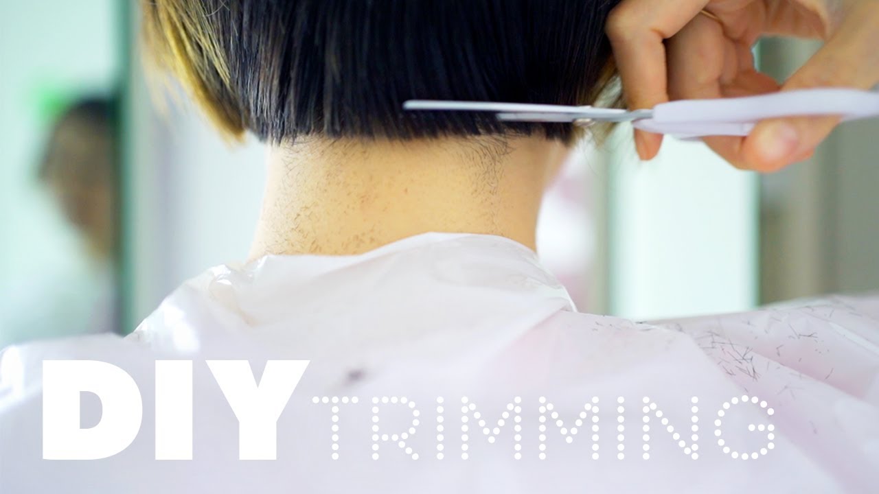 セルフカットでショートヘアの襟足メンテナンス【DIY】