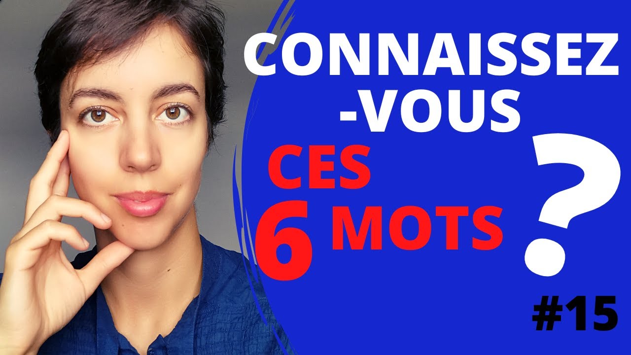 Apprendre De Nouveaux Mots Français en 3 Minutes #15