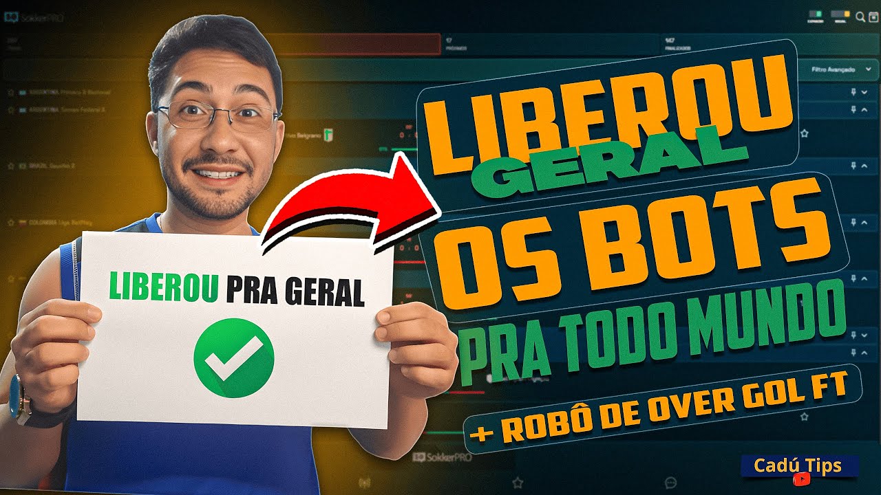 A SOKKERPRO LIBEROU OS BOTS PRA TODO MUNDO [+ ROB&Ocirc; DE OVER GOL FT] - Cad&uacute; Tips