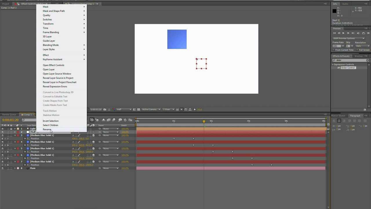 After Effects Tutorial - Slider Control & Wiggle
