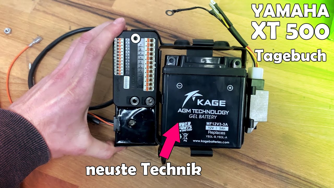 Yamaha XT500 Tagebuch Teil 14 Kasten für Elektrik