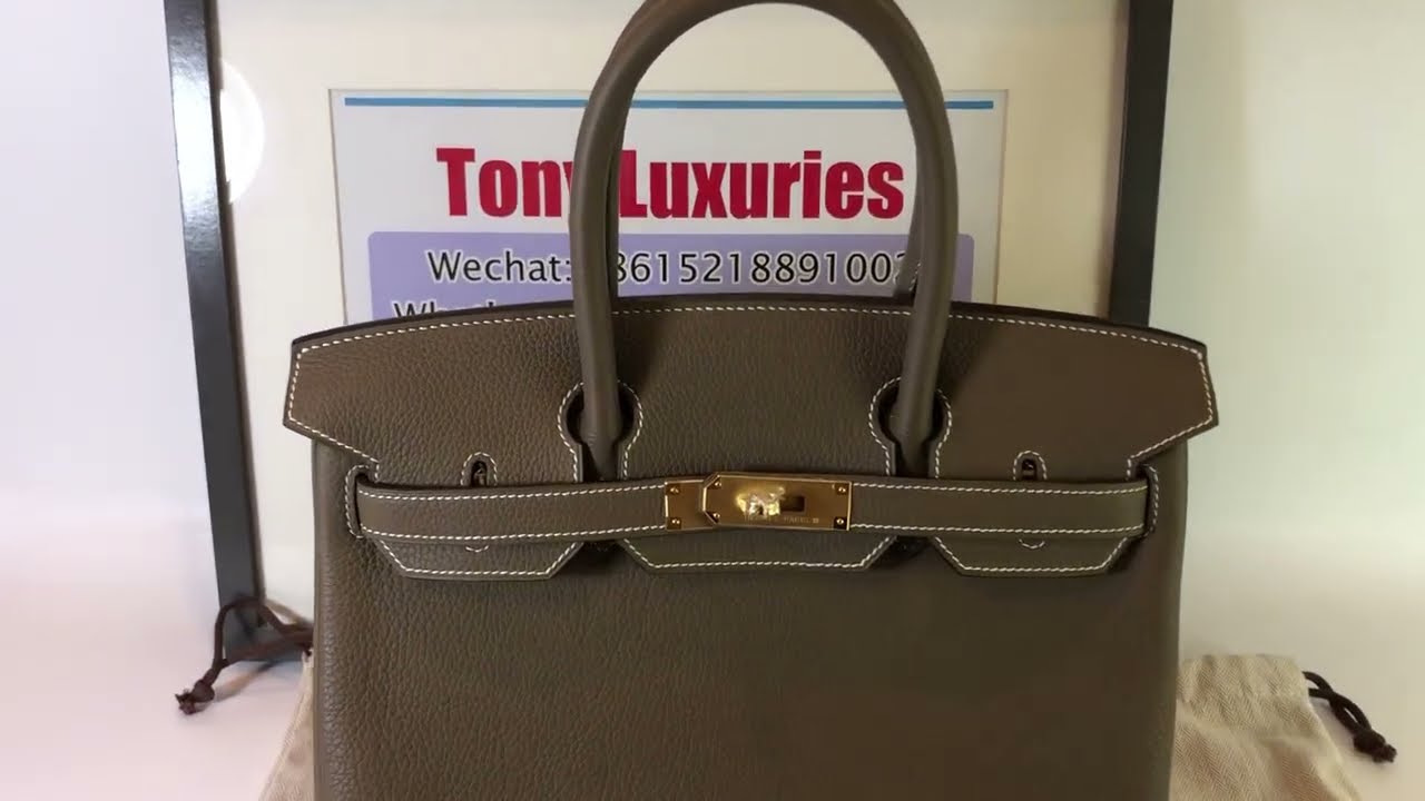 Hermes Birkin 30cm Etoupe handmade
