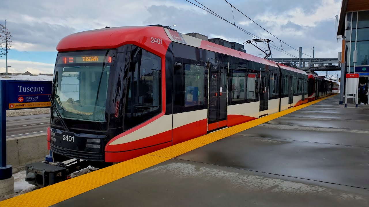 Calgary Transit CTrain ~𝟮𝟬𝟭 🆁🅴🅳 🅻🅸🅽🅴~ (Tuscany - Heritage) Siemens S200 #2401+#2444+#2452 | KUBSSS