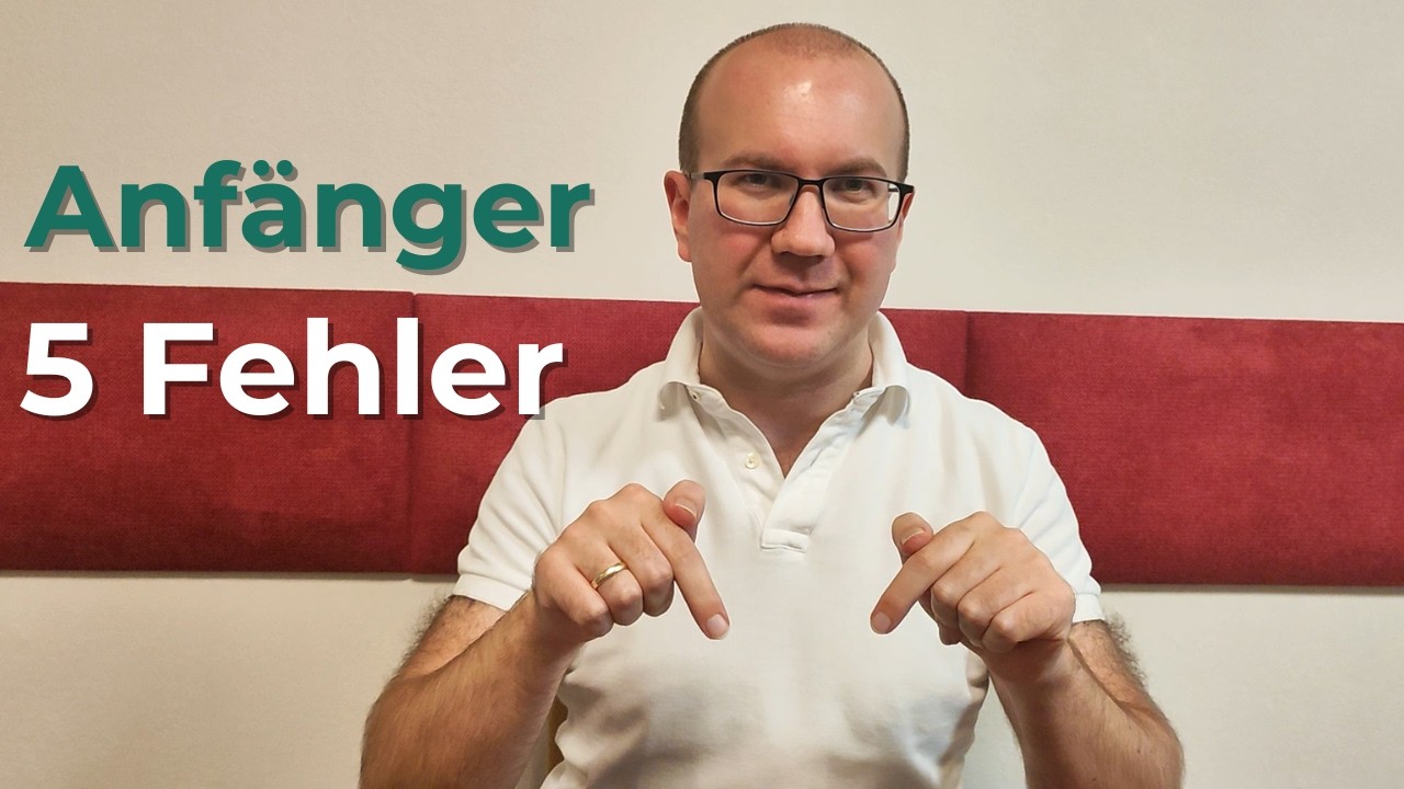 5 Anfängerfehler, die dich arm halten