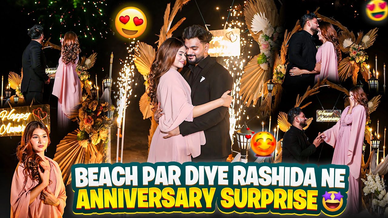 Beach Par Diye Rashida Ne Anniversary Surprise 🥹| Dinner Date Surprise 🥺| Fokats | Abresh & Zeeshan