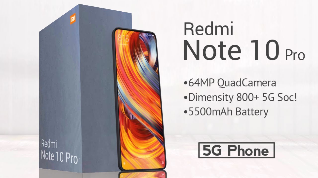 Redmi Note 10 Pro 5G First Look - Review, Price? | Dimensity 800+ Soc!, 64MP Camera |