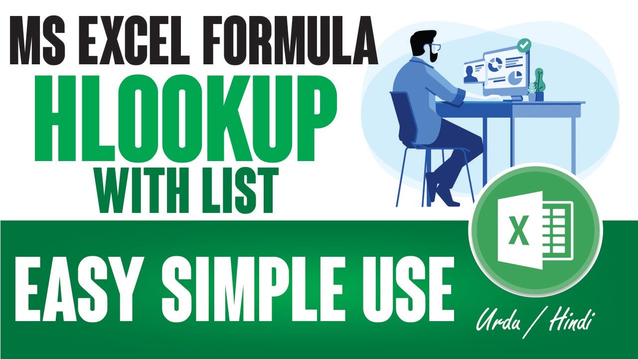 Hlookup Formula With List In Urdu Hindi || Excel Formula With Example || MS Excel Tutorial