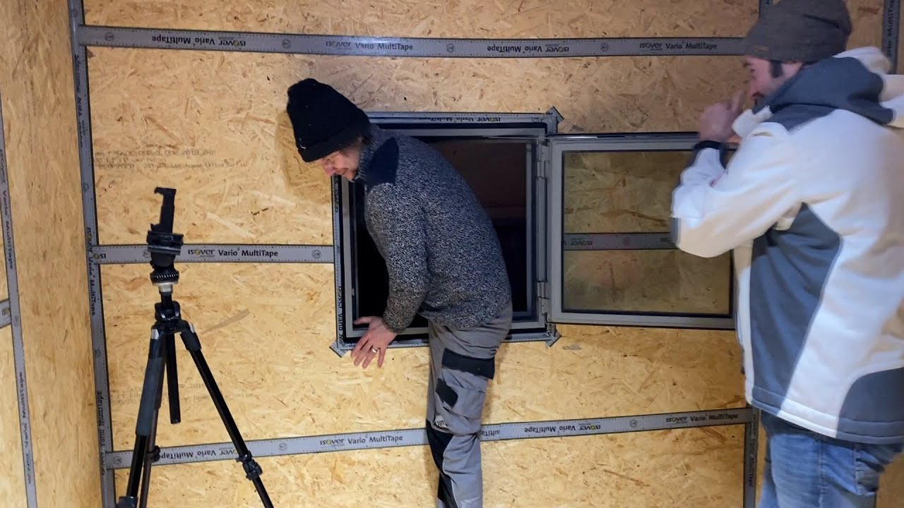 (10) Bauwagen / Tinyhouse - Fenster und Tür einbauen.