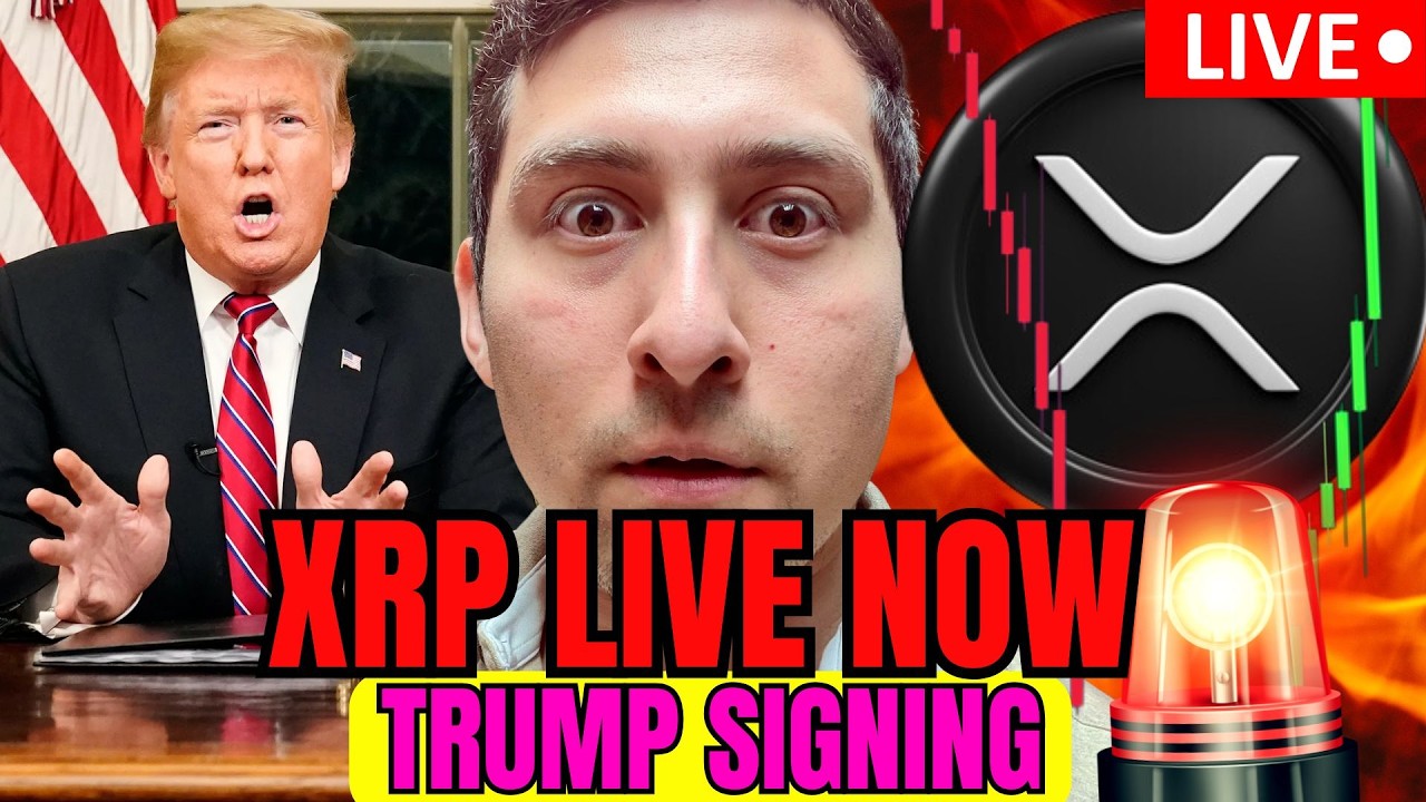 СЛЕДИМ ЗА XRP! ТРАМП ПОДПИСЫВАЕТ УКАЗЫ В ПРЯМОМ ЭФИРЕ