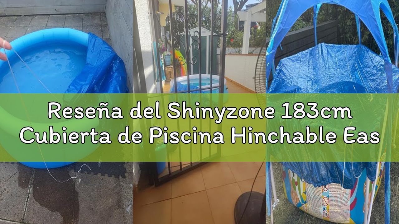 Reseña del Shinyzone 183cm Cubierta de Piscina Hinchable Easy Set Redonda con Amarres de Cuerda,Lona