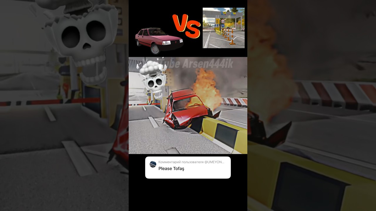 Tofas Dogan Crash Test | Car Parking #carparkingmultiplayer #shorts #assamtezpur #gta5_fivem_tricks