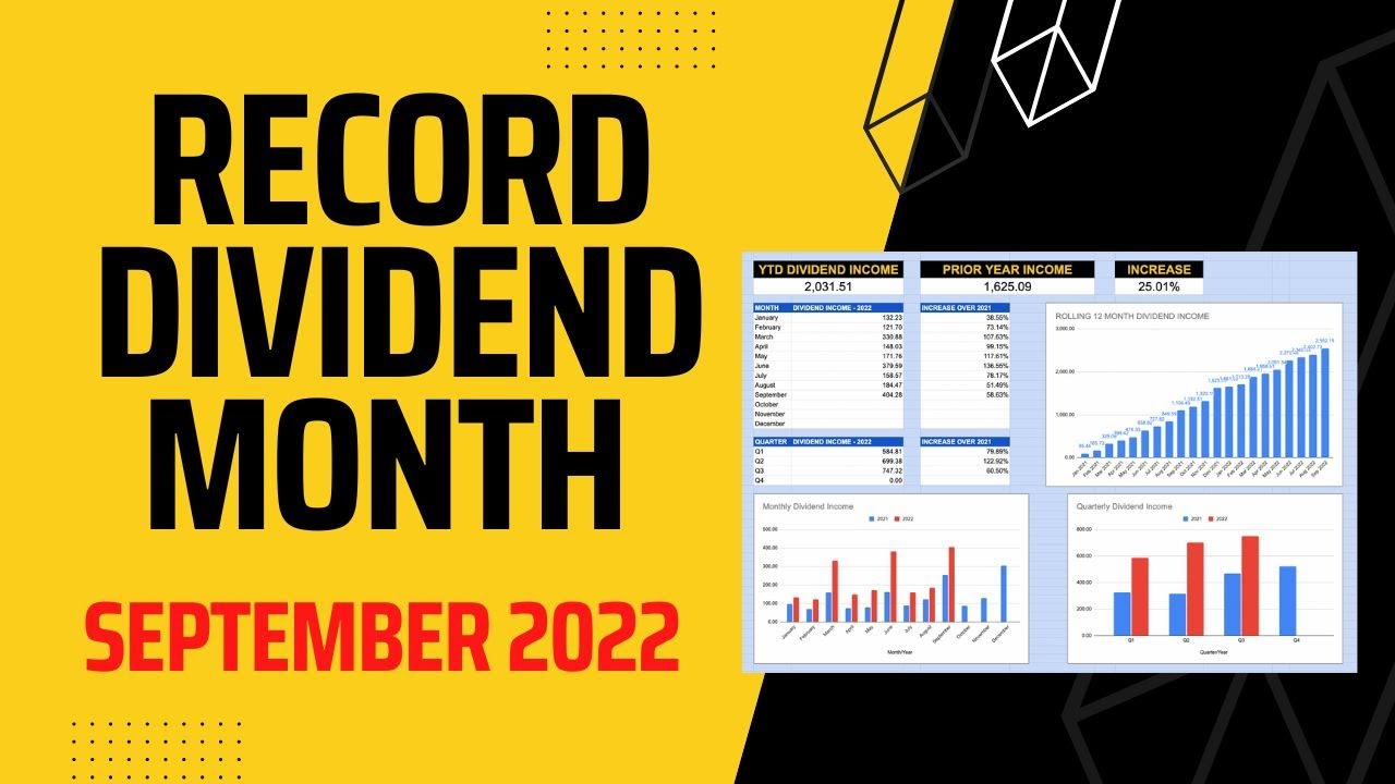 New Record Dividend Income Month For September 2022! Plus A Look At My Portfolio