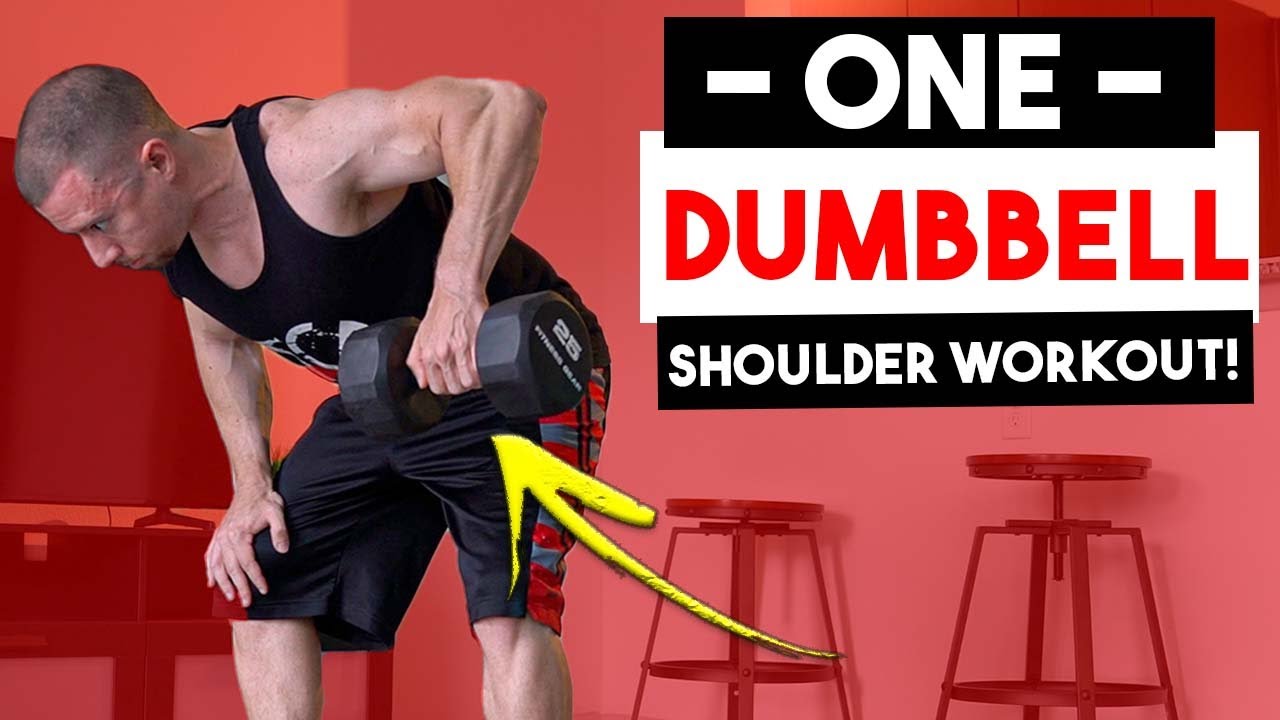 Single Dumbbell Shoulder Workout (Build Muscle without Gym)