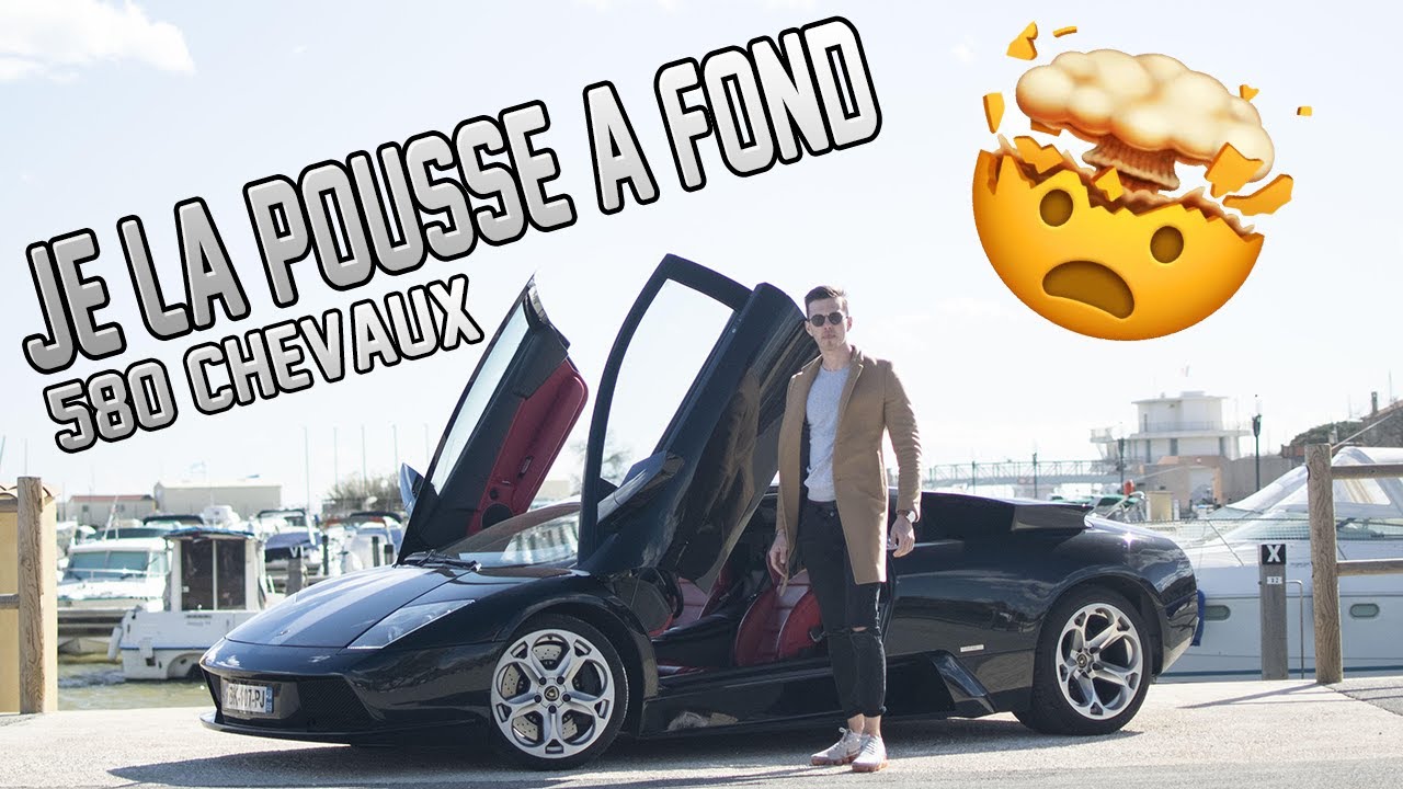 LAMBORGHINI MURCIELAGO POUSSÉE A FOND 😱 ! V12 6.2L DE 580 CHEVAUX (Une vrai formule 1🚀)