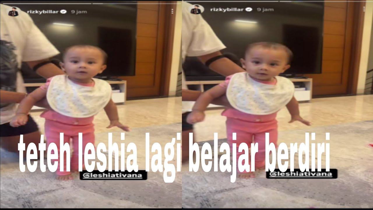 Teteh leshia udah bisa belajar berdiri