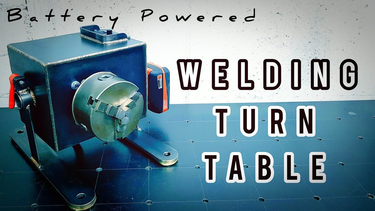 DIY Welding Turn Table Positioner Battery Powered