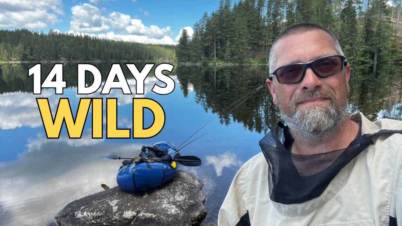 14 days packrafting expedition in Glaskogen, Sweden. | full video
