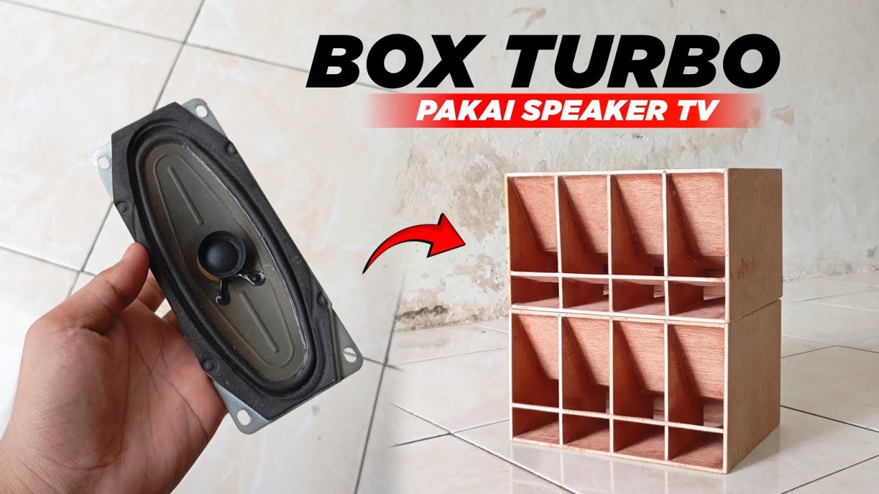 CARA MEMBUAT BOX TURBO DOUBLE BUAT SPEAKER BEKAS TV‼️ LENGKAP SKEMA UKURANNYA