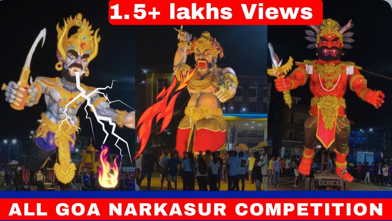 All Goa Narkasur Competition in Curchorem Goa | Narkasur in Goa | Goa Narkasur Vadh Competition