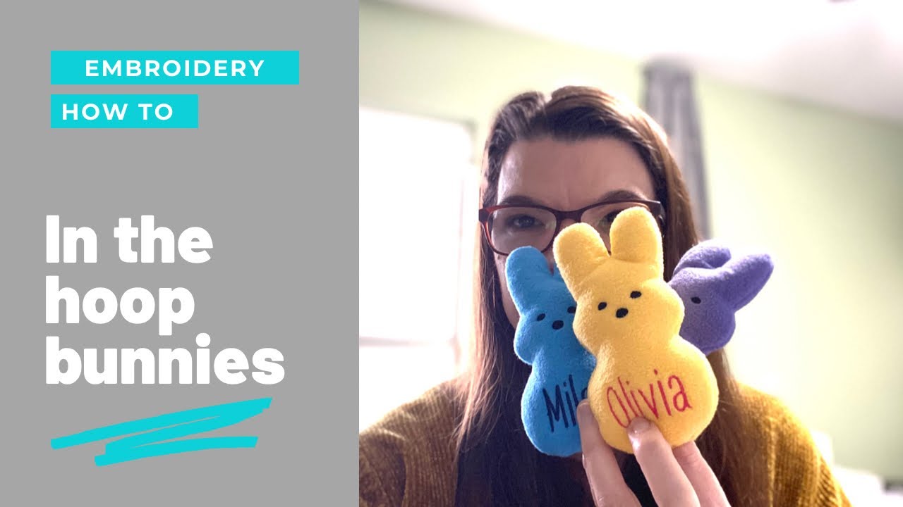 How to make stuffed bunnies totally in the hoop.