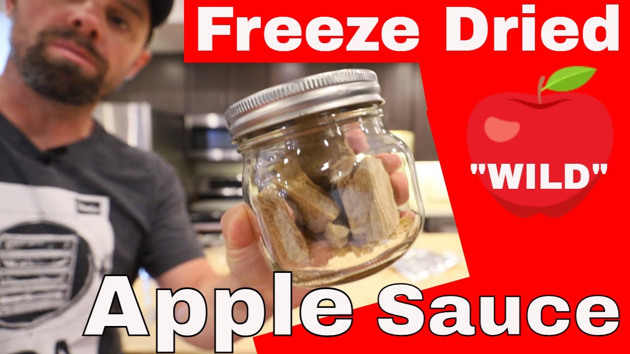 Freeze Dried Wild Applesauce  -- Freeze Drying Wild Apples #freezedriedapples