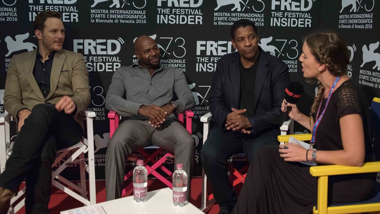 Antoine Fuqua, Denzel Washington and Chris Pratt - THE MAGNIFICENT SEVEN - 73 Venice Film Festival