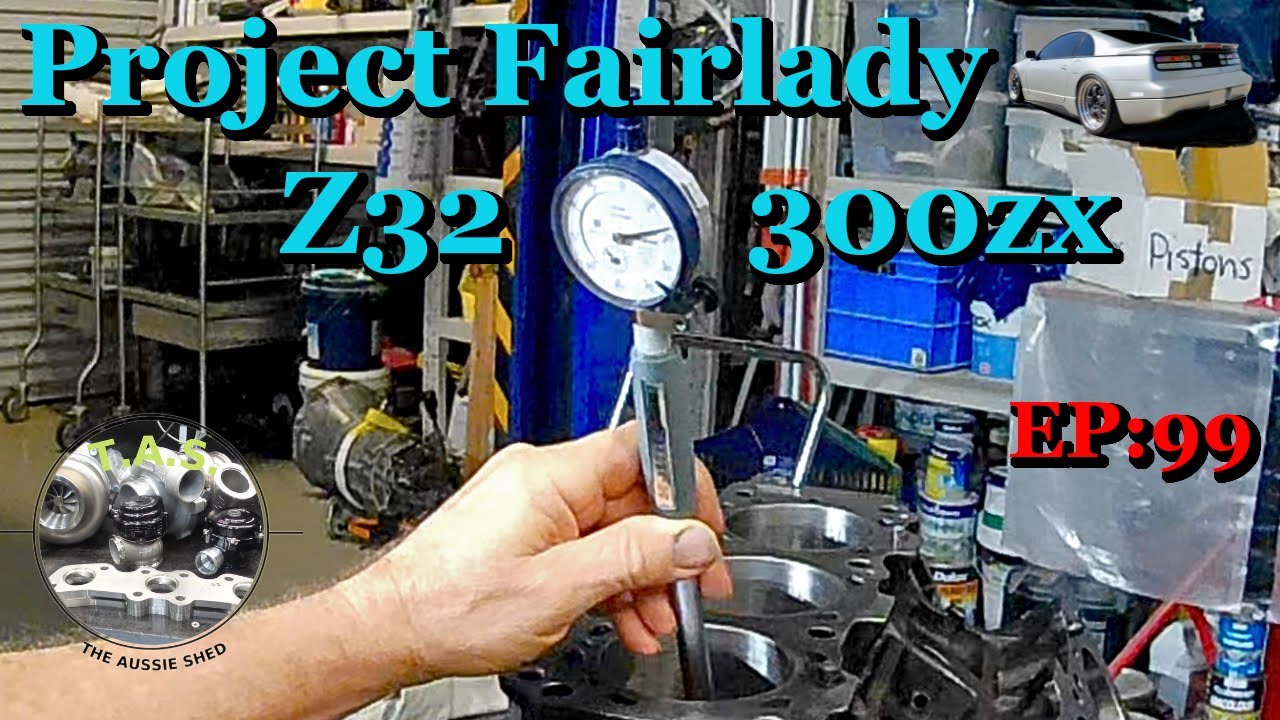 How to Measure The Vg30dett Engine Block for Rebuilding. Nissan Z32 300zx Twin Turbo Mega Build.