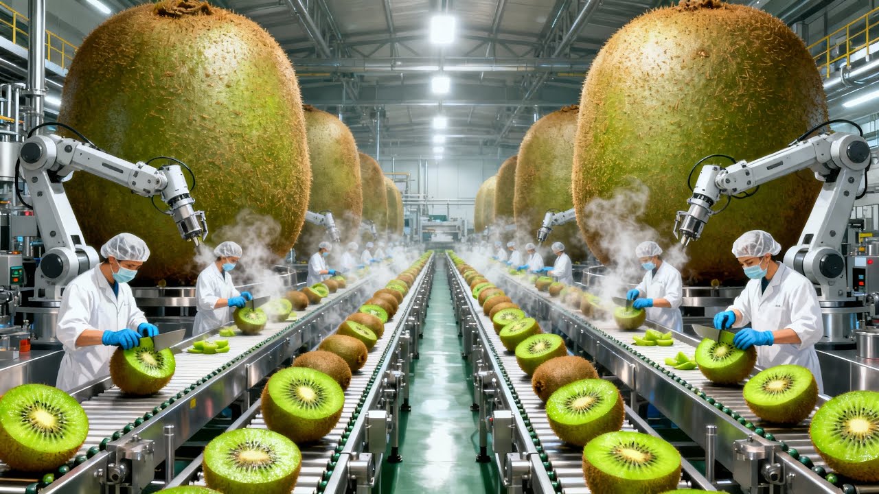 Inside a Modern Kiwi Factory | How Fresh Kiwis Are Processed (Full Process)